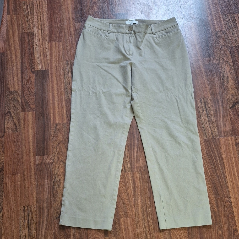 Talbots Tan Ankle Pants - Picture 1 of 6